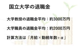 国立大学法人の職員・教授の退職金の平均額はいくら?計算方法を解説